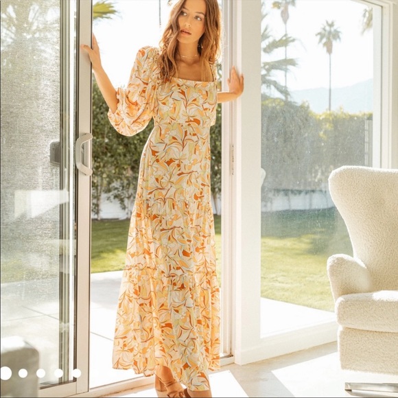 L*Space Printed Bahia Dress XS - Picture 3 of 10